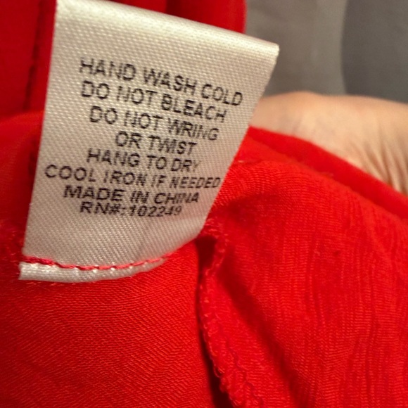 Skies Are Blue Vibrant Red Crochet Midi Dress - Picture 4 of 5